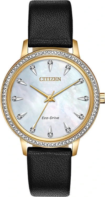 Silhouette Crystal Mother of Pearl Dial 36MM Eco-Drive FE7042-07D