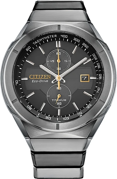 Super Titanium Armor Black Dial 44MM Eco-Drive CA7058-55E