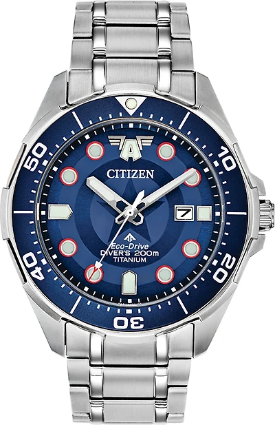 The First Avenger Special Edition Blue Dial 44MM Eco-Drive BN0208-54W