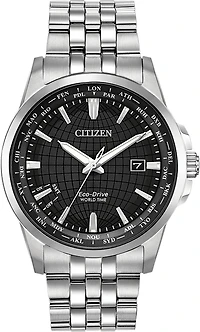 World Time Perpetual Calendar Black Dial 41MM Eco-Drive BX1000-57E