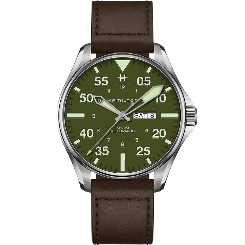 Hamilton Khaki Aviation H64735561 | Swiss Automatic Watch | Kavar Jewellers Brampton