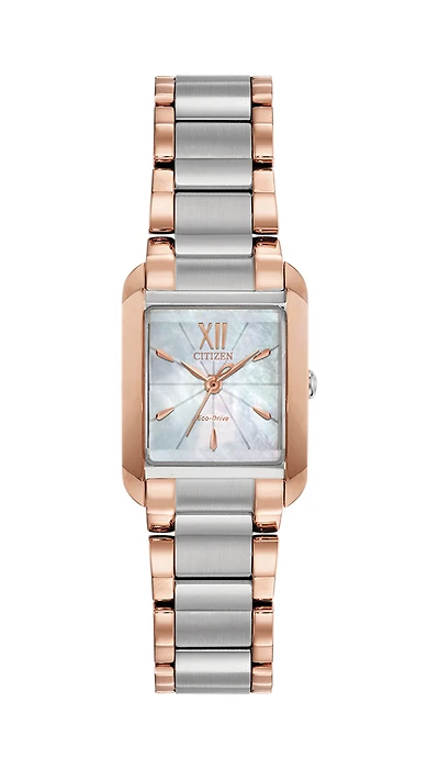 Bianca White Mother of Pearl Dial 28MM Eco-Drive EW5556-52D