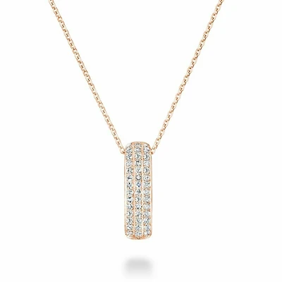 Diamond Pave Pendant 0.10 CTDI Rose Gold