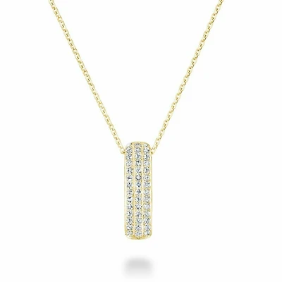 Diamond Pave Pendant CTDI Yellow Gold