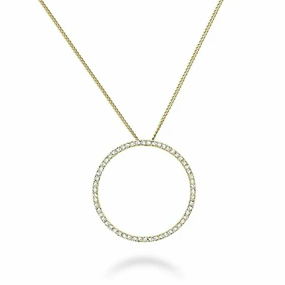 Circle Of Life Diamond Pendant 0.30CTDI Yellow Gold