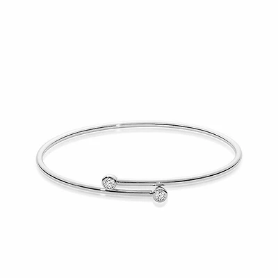 Diamond Hoop Bangle 0.25CTDI White Gold