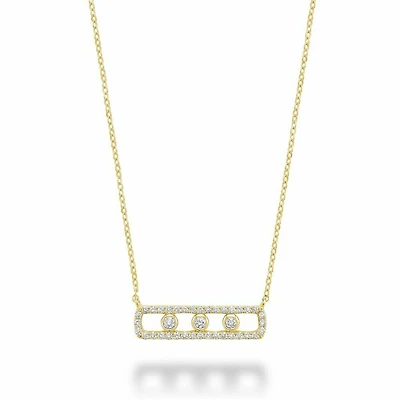 Fashion Diamond Necklace 0.25CTDI Yellow Gold