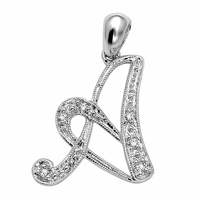 SCRIPT A 10K 0.02CTDI White Gold