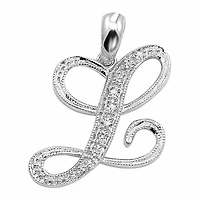 SCRIPT 10K 0.04CTDI White Gold