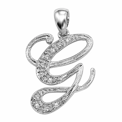 SCRIPT G 10K 0.04CTDI White Gold