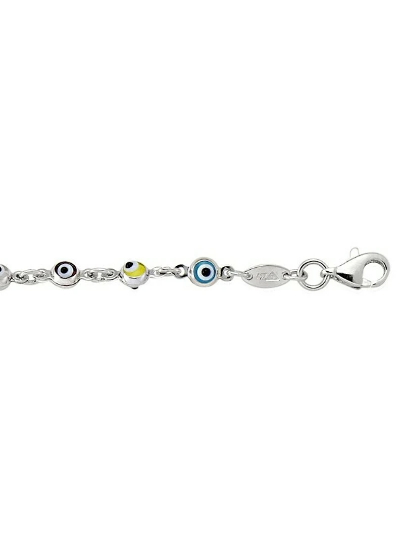 White Gold Eye Bracelet 10KT