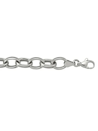White Gold Hollow Fancy Link Bracelet 10KT