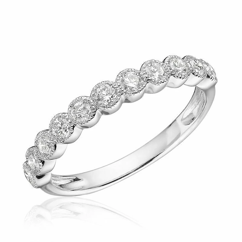 Semi Eternity Diamond Band Gold