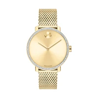 Bold Shimmer Ladies Yellow Gold Watch 3600656
