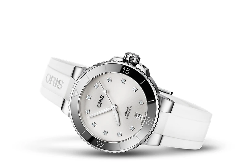 Oris Aquis Date Diamonds White Dial 37MM Automatic