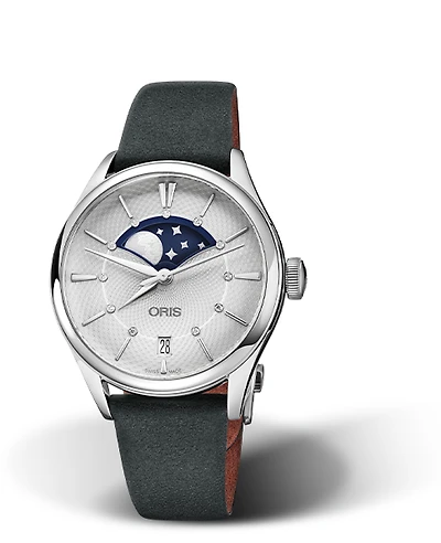 Oris Artelier Grande Lune, Date Silver Dial 36MM Automatic