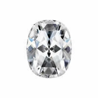 Forever One 0.54CTW Rectangular Cushion Rose Cut Moissanite