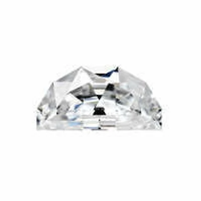Forever One 0.25CTW Half Moon Moissanite Gemstone