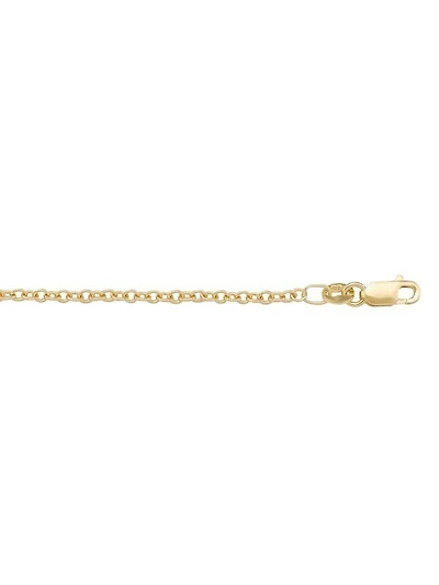 Yellow Gold Open Cable Link Chain 10KT