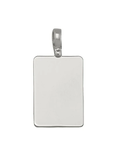 Gold Plain Rectangular Tag Pendant 10KT & 14KT