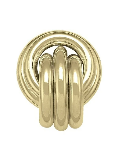 Fancy Yellow Gold Stud Earring 14KT