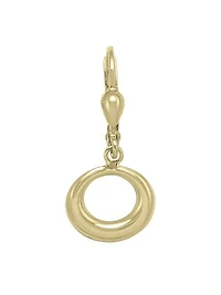 Yellow Gold Fancy Circle Drop Earring 10KT