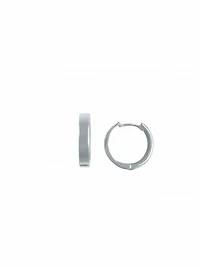 White Gold Huggie Earring 10KT
