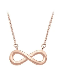 Pink Gold Infinity Necklace 10KT