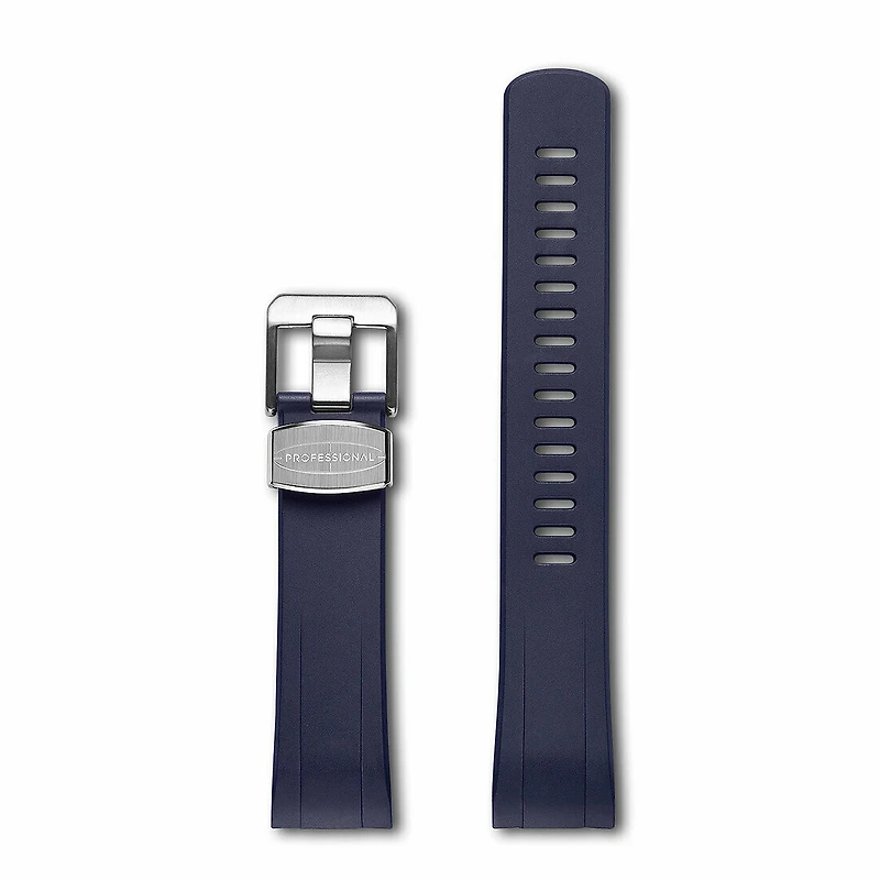 Crafter Blue - Curved End Rubber Strap For Seiko New Turtle Series (CB08)