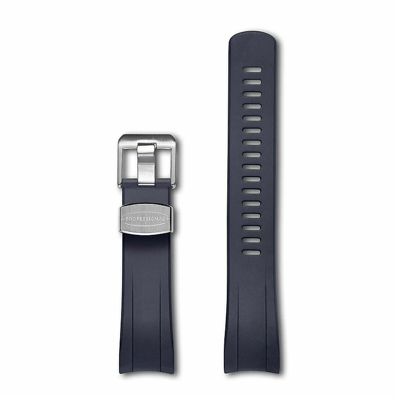 Crafter Blue - Curved End Rubber Strap For Seiko New Samurai Series (CB09)