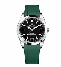 Crafter Blue - Curved End Rubber Strap For Rolex Series (RX01)