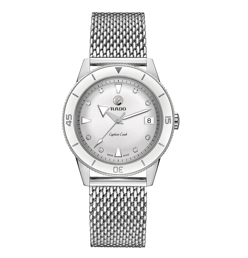 Captain Cook Diamonds White Dial 37MM Automatic R32500703