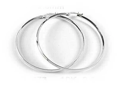 10K Polished Hoop Earrings