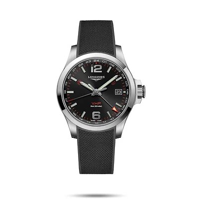 Conquest V.H.P. Black Dial 41MM Quartz  L37184569