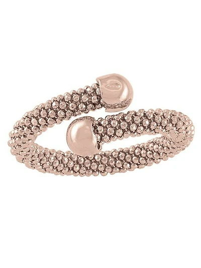 Sterling Silver Gold Plated Fancy Mesh Ring