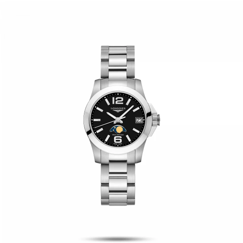 Conquest Black Dial 30MM Quartz L33804586