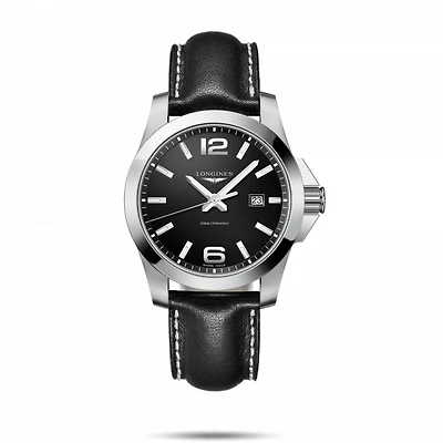 Conquest Black Dial 43MM Quartz L37604563