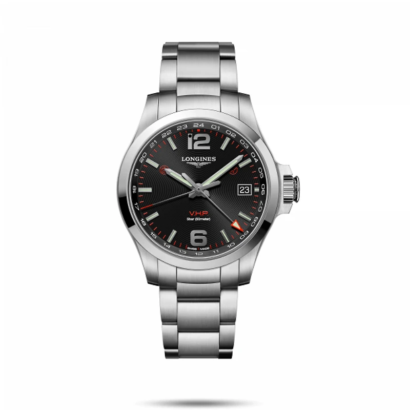 Conquest V.H.P. Black Dial 41MM Quartz L37184566