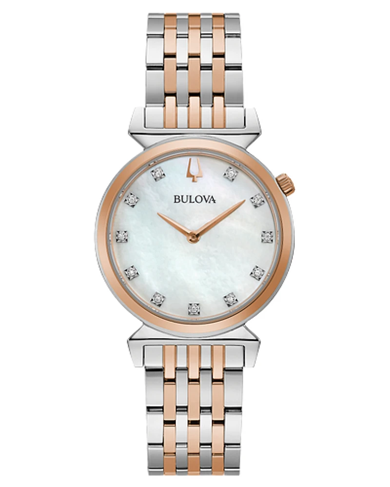 Bulova Regatta Mother of Pearl Dial 30MM Quartz 98P192
