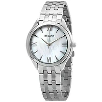 Bulova Mother of Pearl Dial Ladies 28MM Quartz 96L268