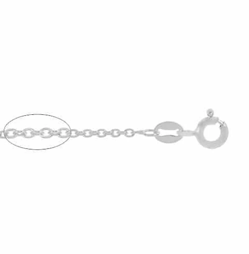 Sterling Silver, 1.7mm Anchor Chain