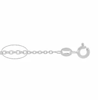 Sterling Silver, 1.7mm Anchor Chain