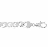 Sterling Silver, 14.3mm Curb Bracelet