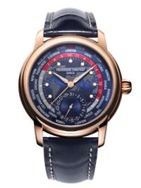 Classic Worldtimer Manufacture 42MM Blue Dial Automatic FC-718NRWM4H9