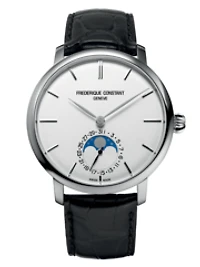 Slimline Moonphase Manufacture 42MM White Dial Automatic FC-705S4S6