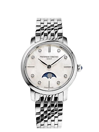 Slimline Ladies Moonphase 30MM Mother of Pearl Dial Quartz FC-206MPWD1SD6B