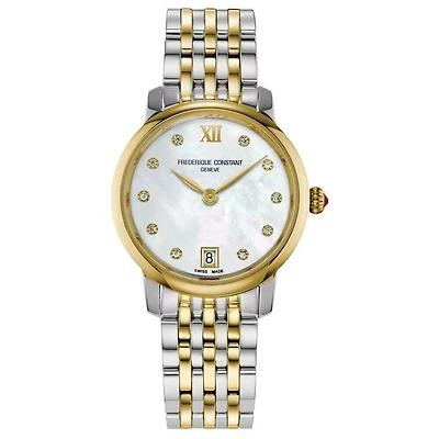 Slimline Ladies 30MM Mother of Pearl Dial Quartz FC-220MPWD1S23B