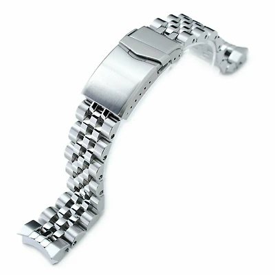 20mm Angus-J Louis JUB 316L Stainless Steel Watch Bracelet for Seiko Sumo SBDC001, SBDC031 & SPB101, Brushed/Polished, V-Clasp