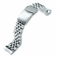 20mm Angus-J Louis JUB 316L Stainless Steel Watch Bracelet for Seiko Sumo SBDC001, SBDC031 & SPB101, Brushed/Polished, V-Clasp