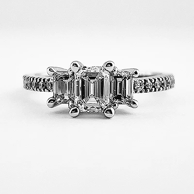 Emerald Cut Engagement Ring